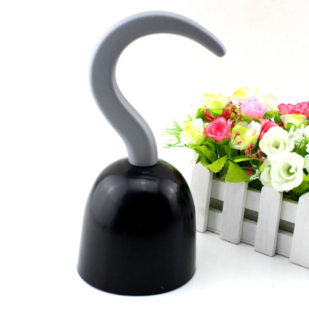 2Pcs 해적 후크 소품 블랙 20x10cm 할로윈 해적 의상 액세서리 파티 장식 어린이 공연 무대 사용