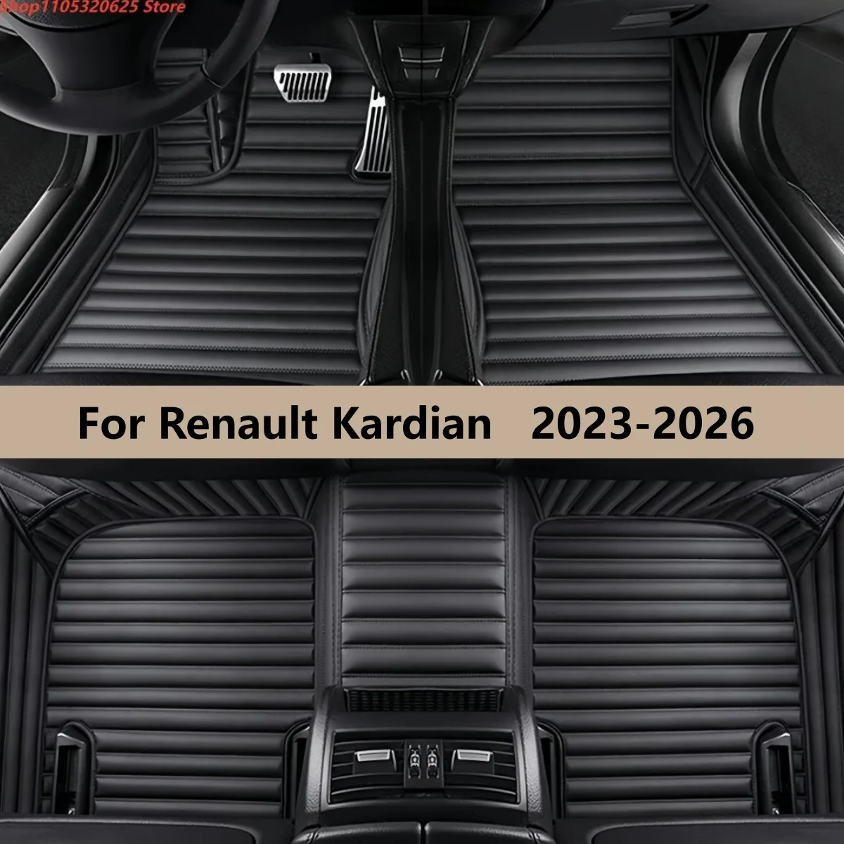 

Автомобильные коврики для Renault Kardian 2023-2026: полный комплект для переднего и заднего рядов, ковровые покрытия, подкладки для ног, коврики-маты