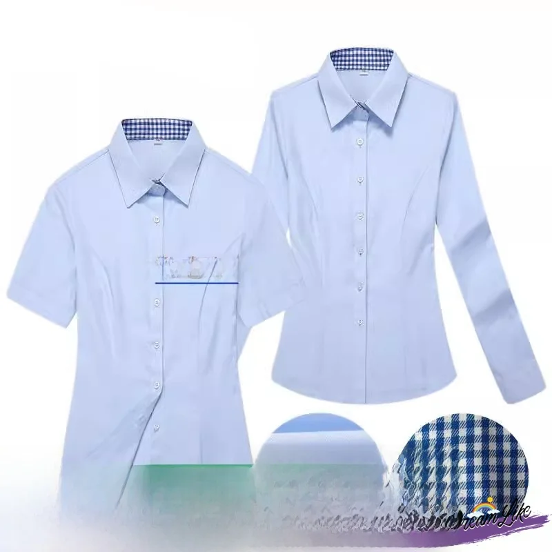 Nueva Camisa de Trabajo Azul para Mujer de la Banco de Ahorros, Pantalones Largos de Trabajo para la Institución Postal de Ahorros, Uniforme de Trabajo para el Desplazamiento Diario