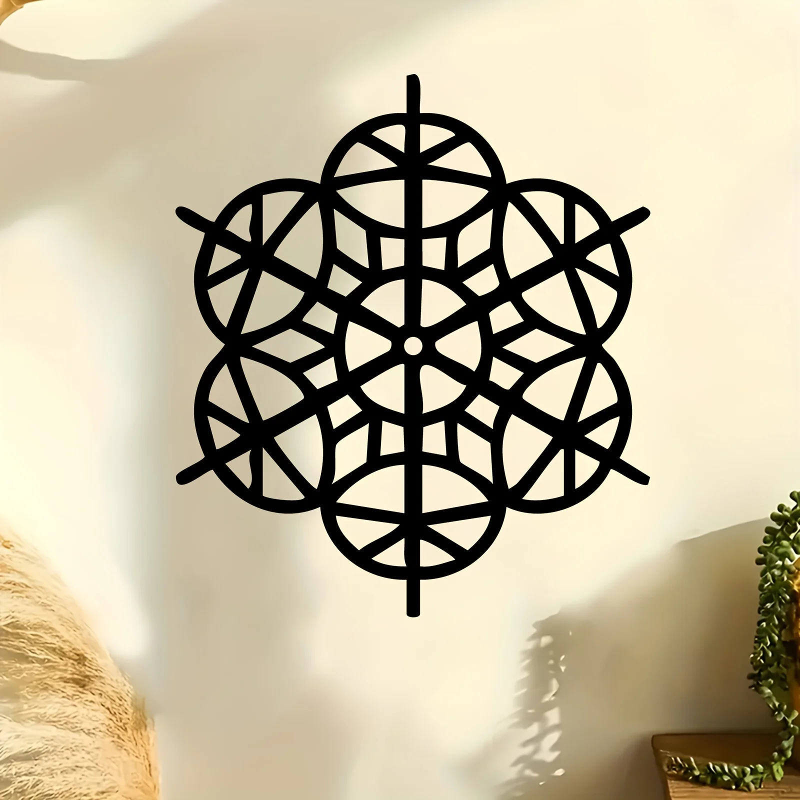 Snowflake Metal Wall Art, Winter Snowflake Laser Cut Wall Hanging Decor. Century Old Baking Paint Process, Waterproof