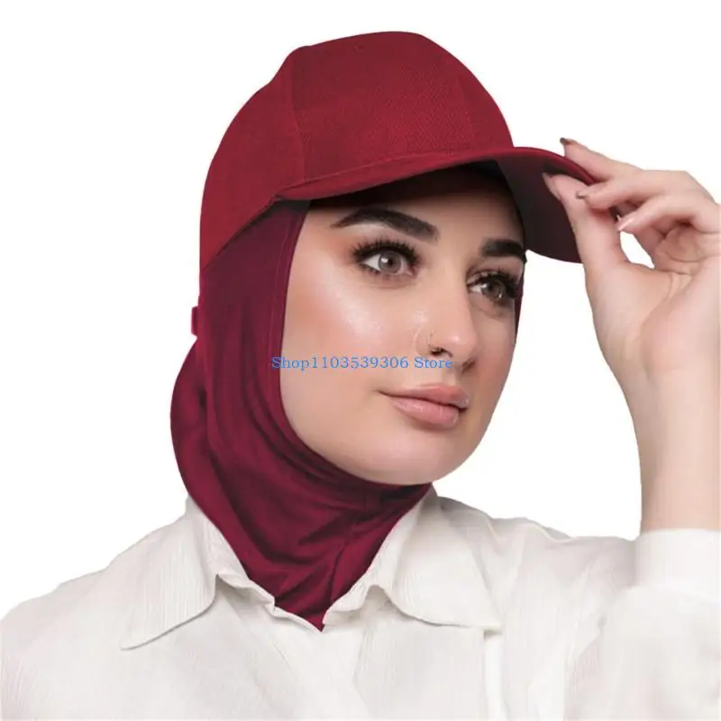 400A Hijab Shawl Hat And Scarf Pair For Fashion Forward Women Head Wrap