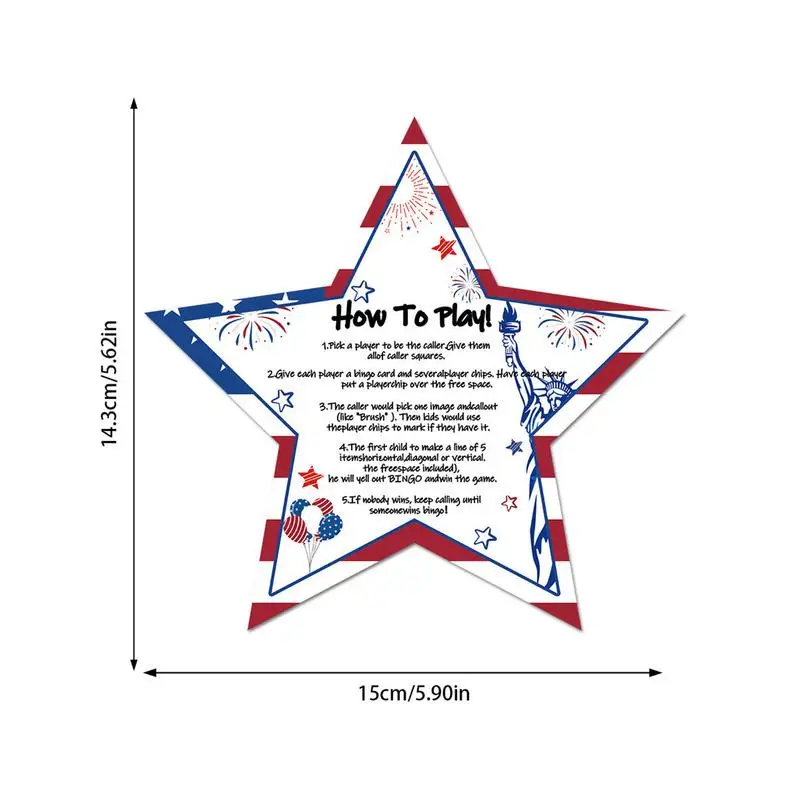 4 juli bingospel patriottisch 4 juli bingospel grappig kaartspel feestartikelen multiplayer spel voor kinderen en volwassenen
