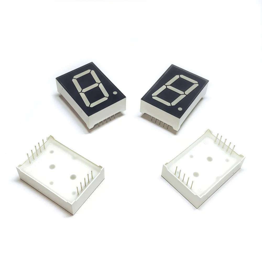 10 Pçs/set 1 Polegada 1Bit Módulo Digital de Luz Vermelha KYX-1106AS/BS 10Pin 24*34*10.5MM LED Digitron Ânodo Cátodo Comum Tubo Digital ﻿