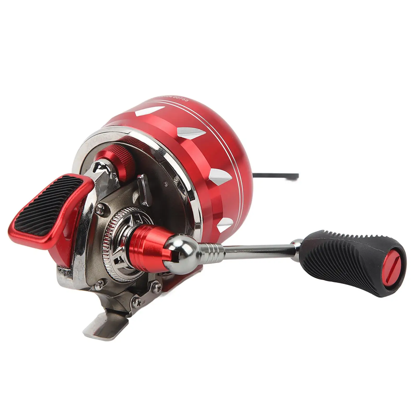 J33 Lightweight All-Metal Spinning Fishing Reel with Rust Prevention - Red Fishing Wheel