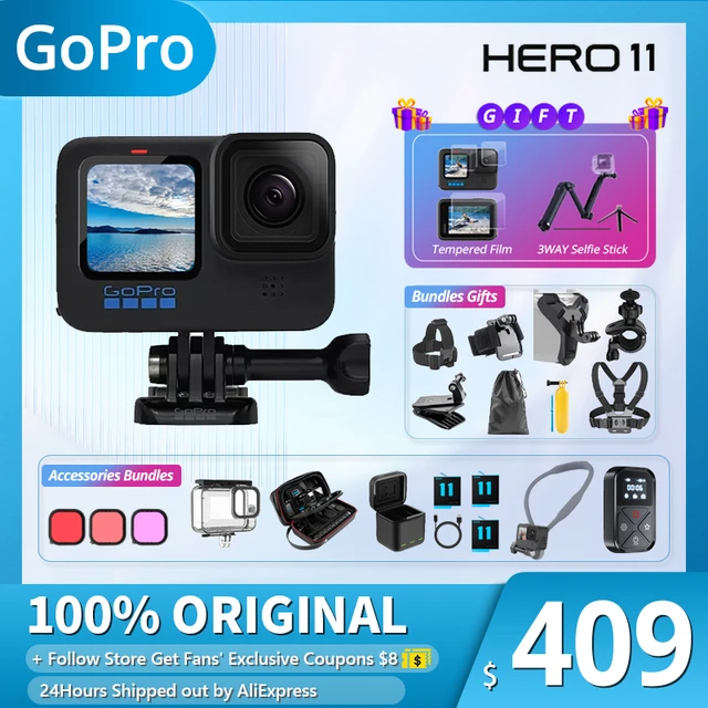 GoPro HERO 11 Black Action Camera gopro11 27MP Photos GP2 5.3K60 + 2.7K240  24.7MP Video Sports Camera Waterproof HyperSmooth 5.0 - AliExpress