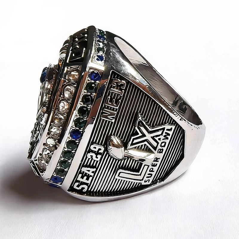 Nuevo Anillo de Recuerdo Champion de Acero Inoxidable, Incrustado con Circonita Cúbica, Joyería de Recuerdo para Fanáticos del Rugby, Anillo Conmemorativo para Hombre