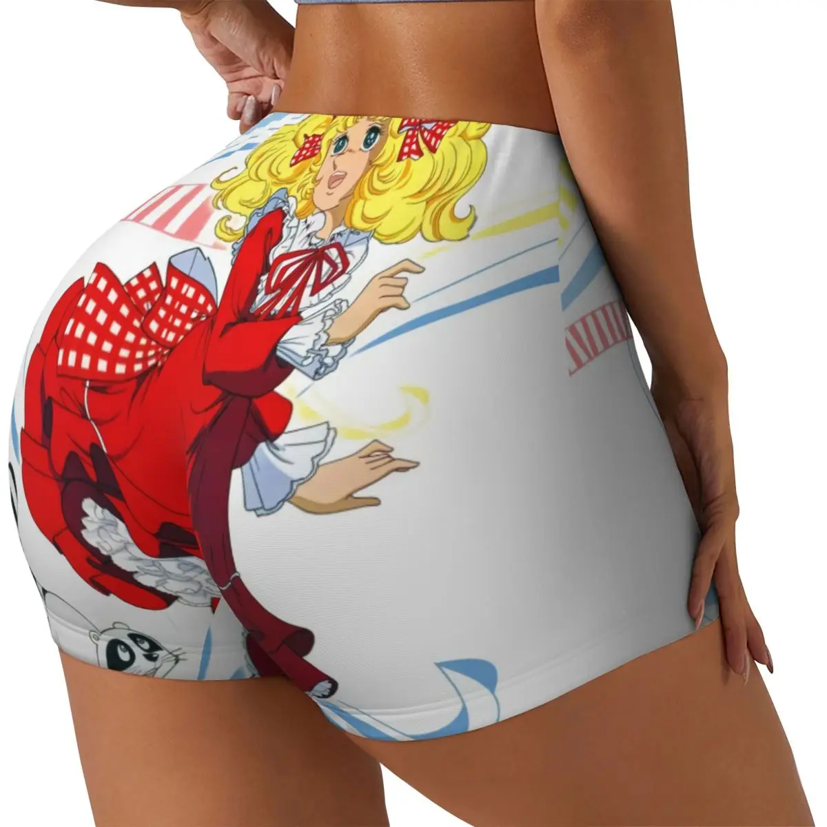 Custom Candy Candy Running Volleyball Workout Shorts Women's Anime Manga Gym Athletic Yoga Shorts