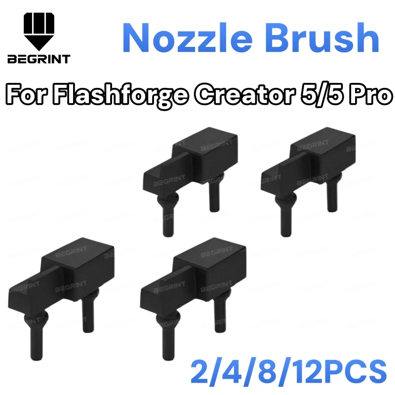 For Flashforge Creator 5 / Creator 5 Pro Nozzle Cleaning Silicone Brush Replacement High Temp Resistant Wiper 3D Printer
