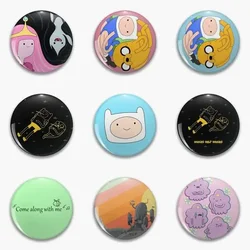 Jack And Finn Princess Bubblegum Marceline Me Soft Button Pin collare personalizzabile vestiti gioielli regalo spilla carina cartone animato