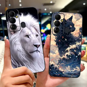 Pouzdro s motivem TPU pro Tecno Pop 6 Go, Pop6 Pro BE8, barevné květiny, měkké, s motivem TPU, pro Tecno Pop 6 Pro, Pop6 GO BE6j 8 nejlepší prodej kryt na tecno pop 6 - №1