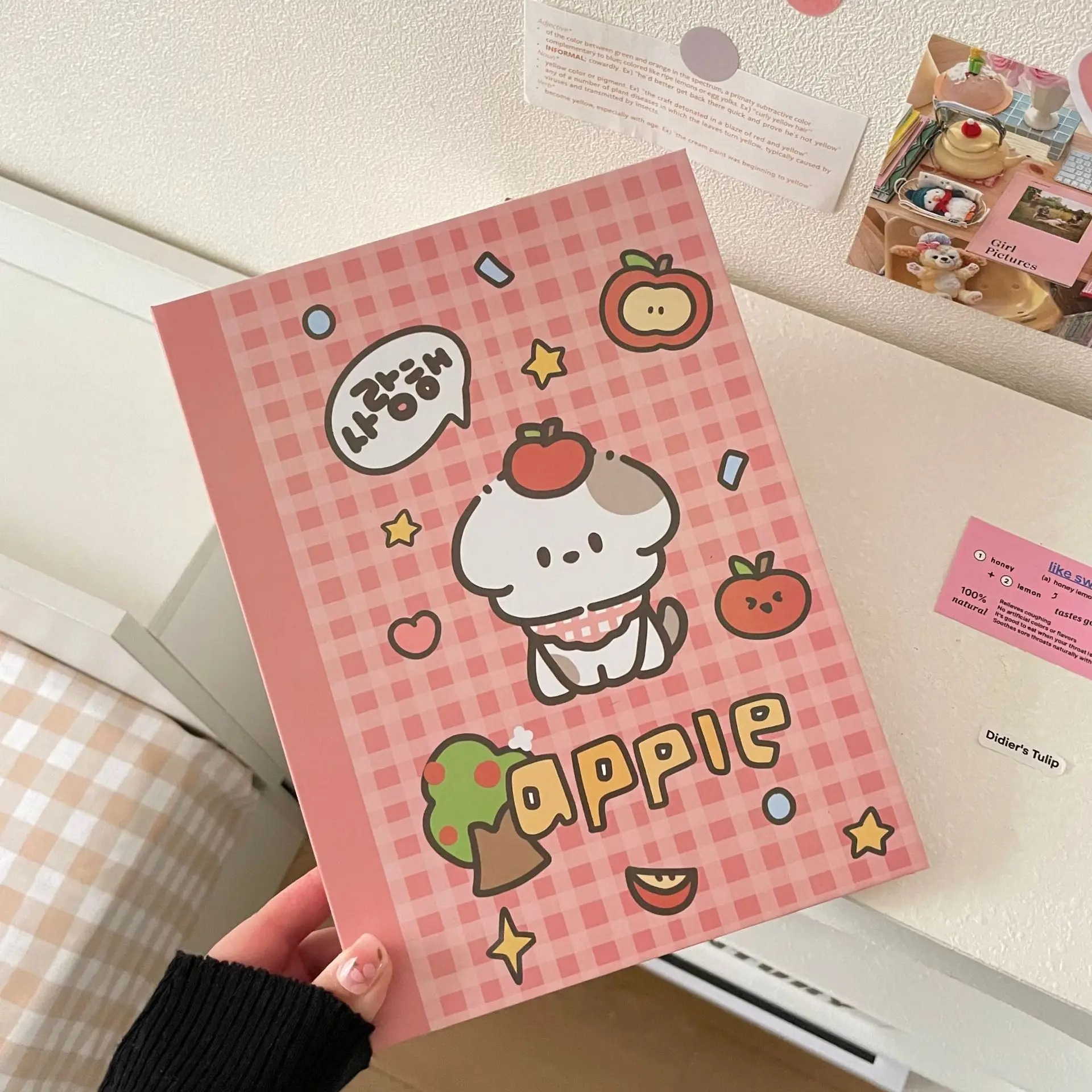 SKYSONIC Neue A5 Binder Sammeln Buch Fotoalbum Agenda Kawaii Gird Cover Postkarten Ring Organizer DIY Minen Lieferanten – Detail 38