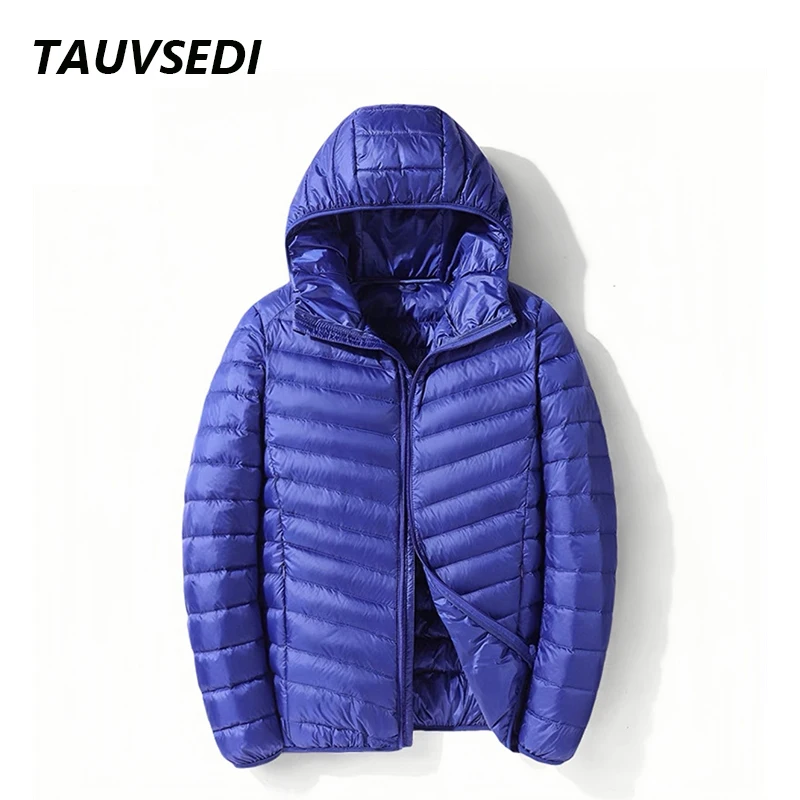 New Winter Men Down Jacket Lightweight Water and Wind-Resistant Hooded Coat Casual High Quality Slim Duck Down Jacket Coat Male