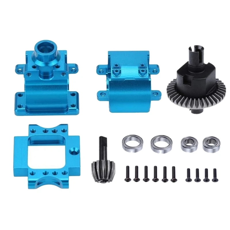 Metal Differential and Gearbox Gear Box Complete for HSP 94122 94155 94166 94177 94188 1/10 RC Car Upgrade Parts,A