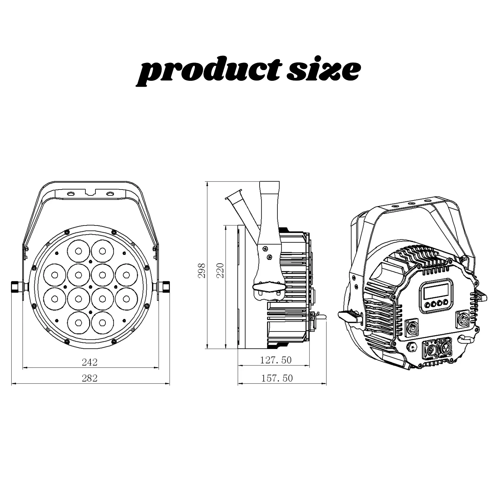 Baiyi Wifi Wireless Dmx Battery Powered Led Par Can 12*18w Outdoor Waterproof Led Stage Lights