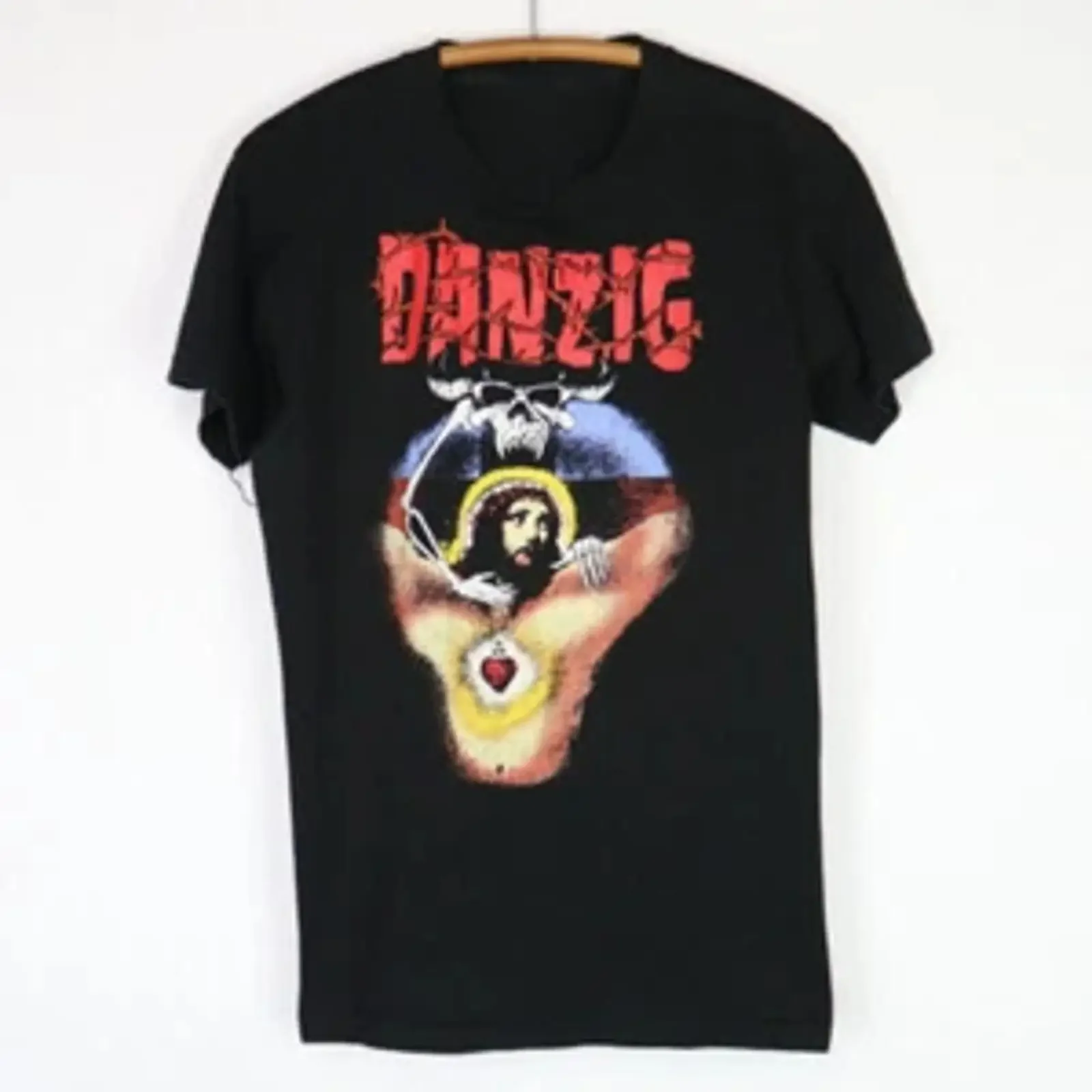 Camisa Clásica De Colección Danzig God Don't Like It 2 Lados Negra Hombres S 5XL vintage Washed Stylish designer clothes