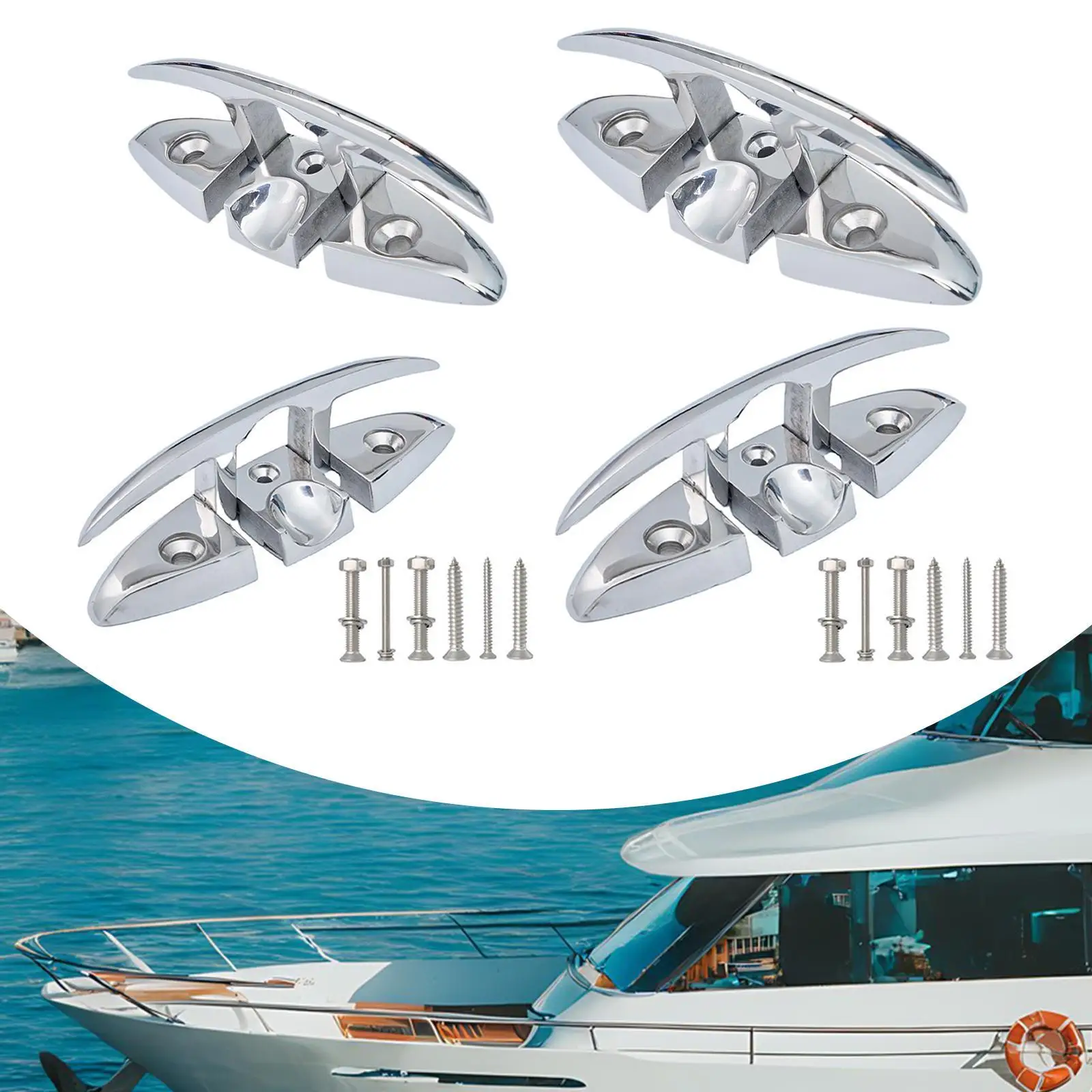 

Простая установка складной зажим для лодки из нержавеющей стали, профессиональная откидная веревка для док-станции для каяков