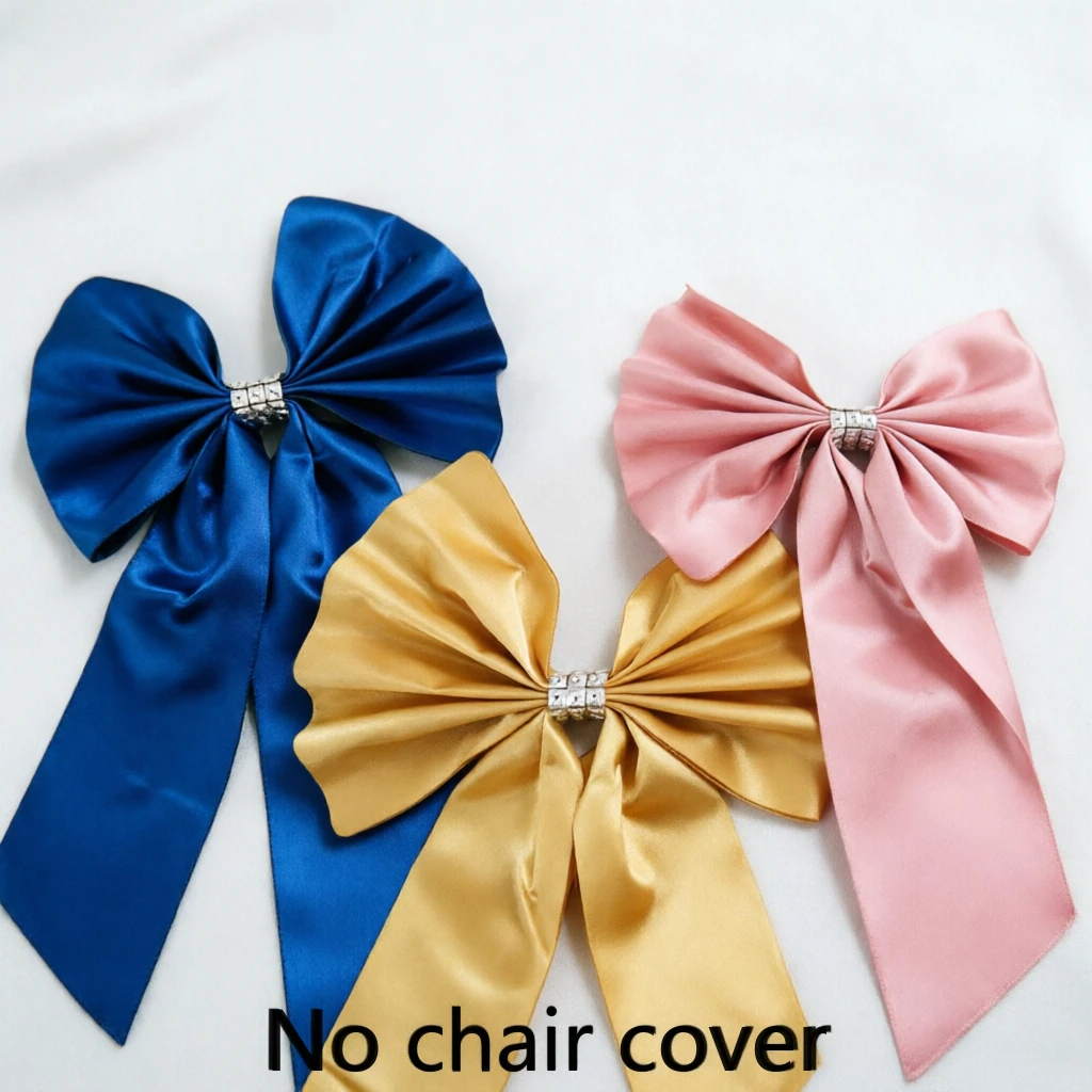 10개 버건디 & 로얄 블루 탄성 의자 커버, 웨딩 파 - Chair Sash Organza 리뷰 및 가격