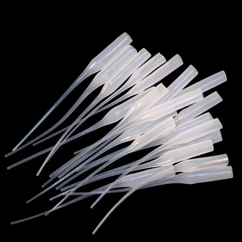 50-500 pces cola micro-pontas de garrafa de cola de plástico dicas extensor de cola aplicador de precisão caindo tubo bocal para laboratório de artesanato