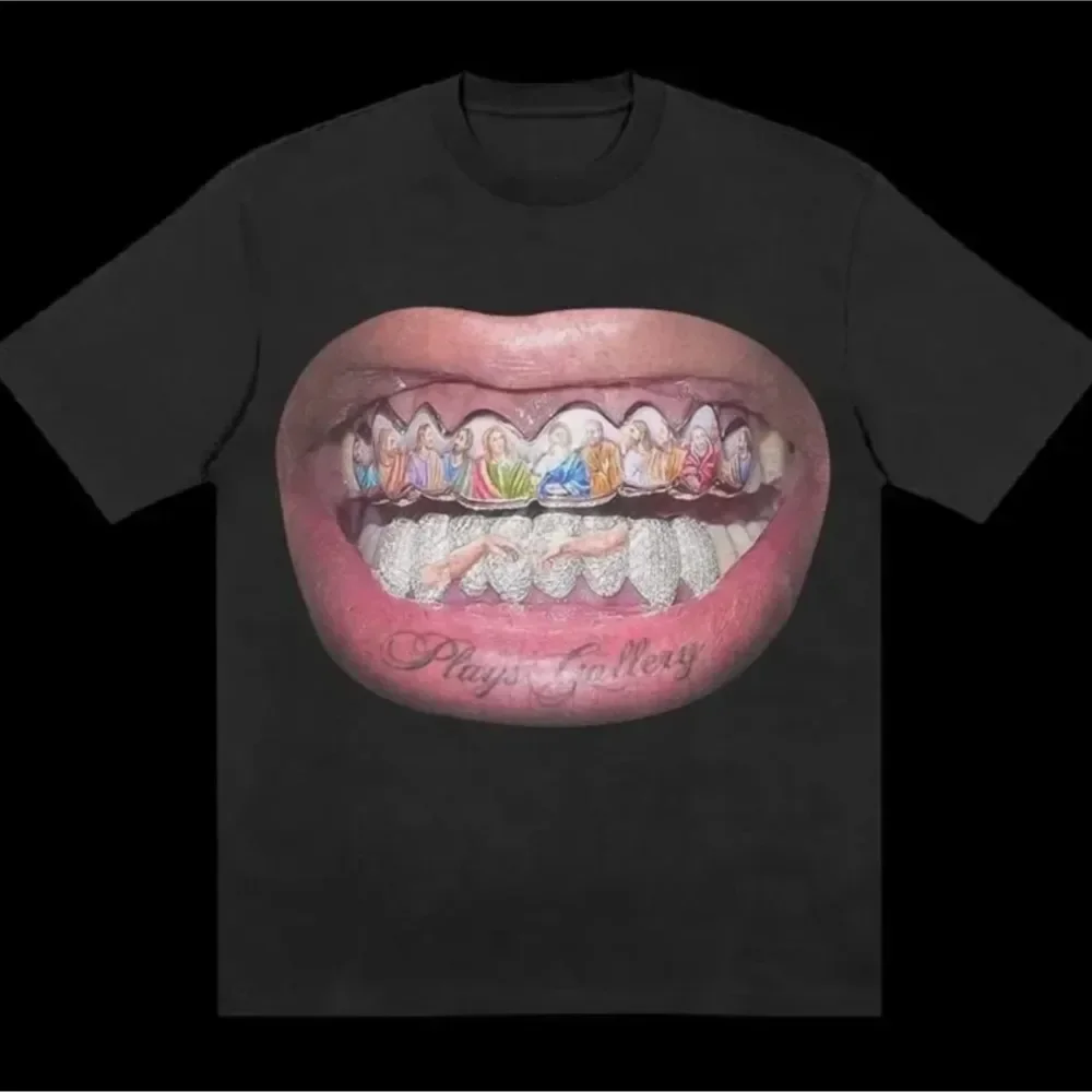 Large Street Clothing Gothic Men's and Women's Printed T-shirts Harajuku Hip-hop Punk Cotton Loose Fitting Summer image 2