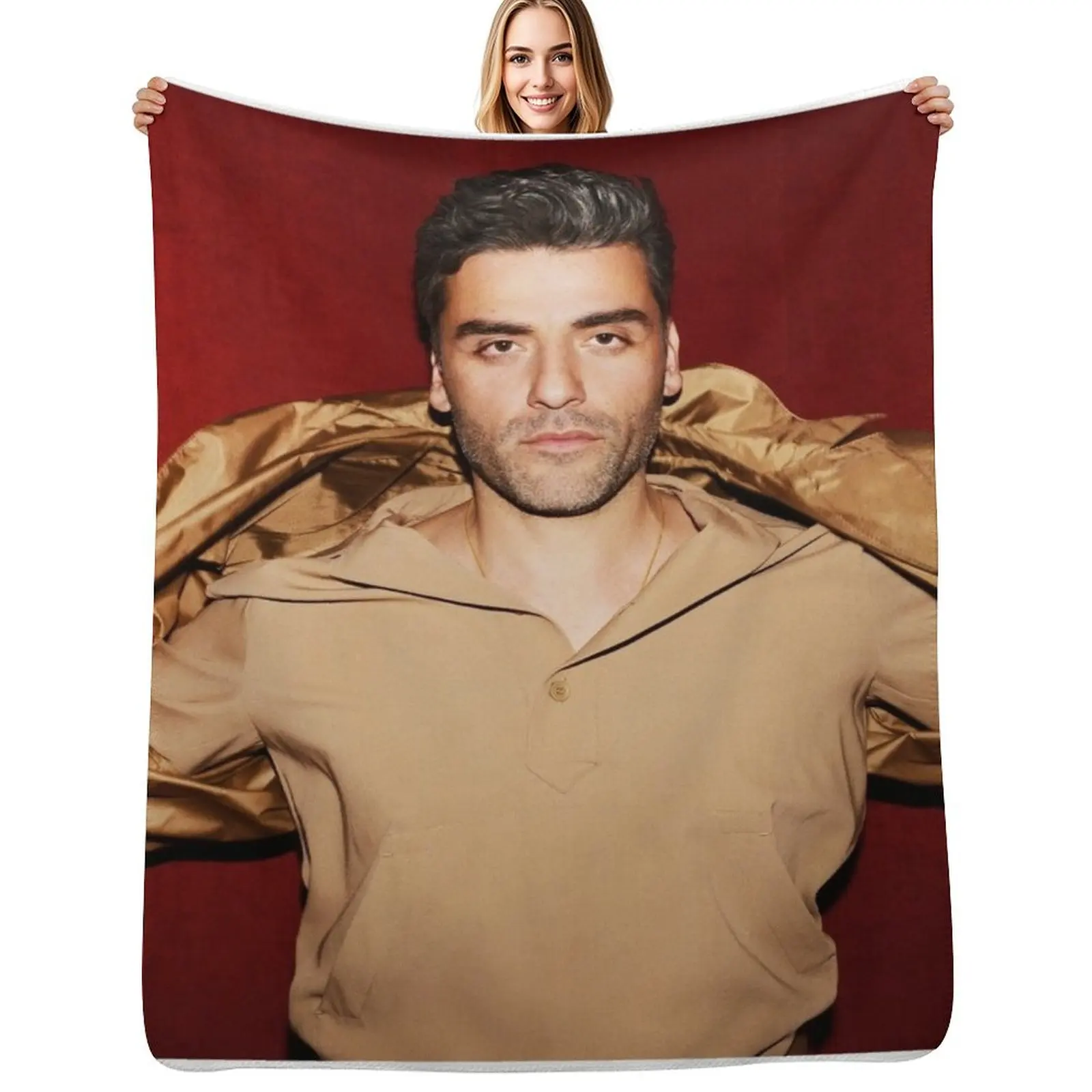

Oscar Isaac Throw Blanket Thin Soft Blanket for Summer Night Sleeping