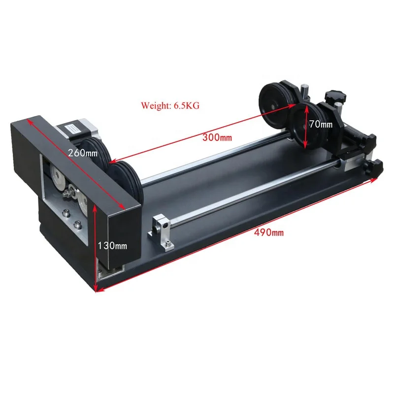 4 Wheel Roller Rotary Attachment Rotation Z Axis for CO2 Engraving and Cutting Machine