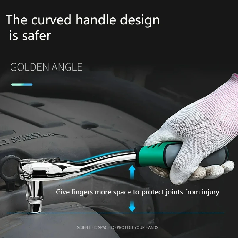 Set di chiavi a bussola, strumento di riparazione auto, utensili manuali, set di chiavi, set di chiavi a cricchetto 1/4 29 pezzi di strumenti per chiavi di riparazione auto