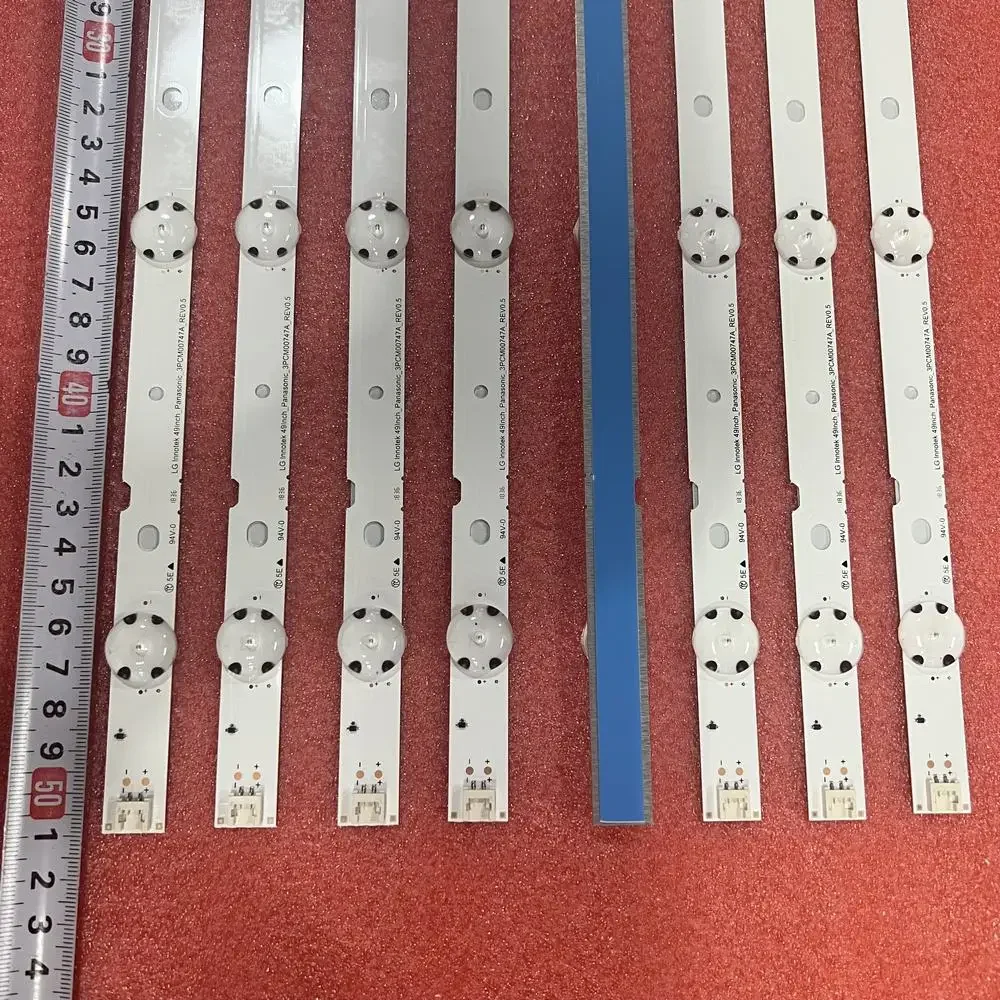 Imagem -02 - Tira Retroiluminação Led para Panasonic Tx49dsw504 Tx-49es513e Tx-49esw404 Th-49dx600u Tc-49d400b Tx-49es400b Tc-49es600x Tx-49ds503e