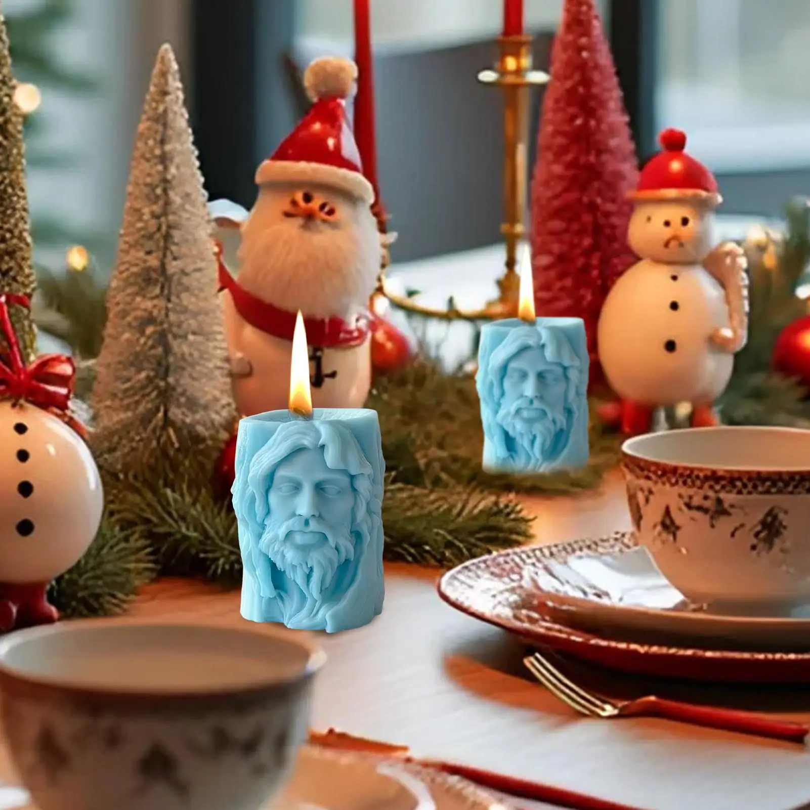 

Wax Molds Silicone 3D Reusable Non-stick Heat-Resistant Candle Making Molds For Women Adults Craft Lovers Resin Plaster Soap