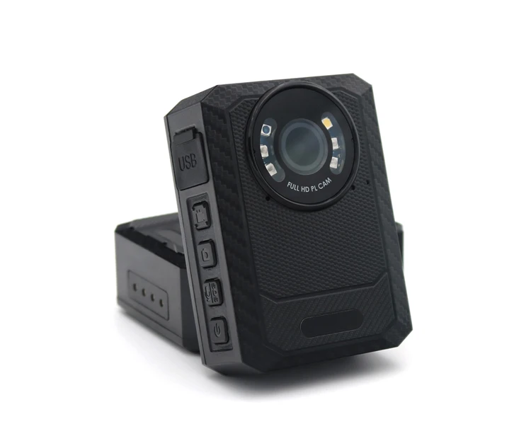 Interruptor de palanca 4K OEM personalizable, grabación 17H, cámara corporal analógica, tarjeta de memoria de visión nocturna, micrófono incorporado H.264/265 IP68