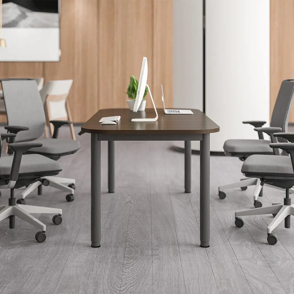 Electric Dual Motors Adjustable Desk Sit to Standing up Office Desk With 3 Segments Lifting Column Standing Desk