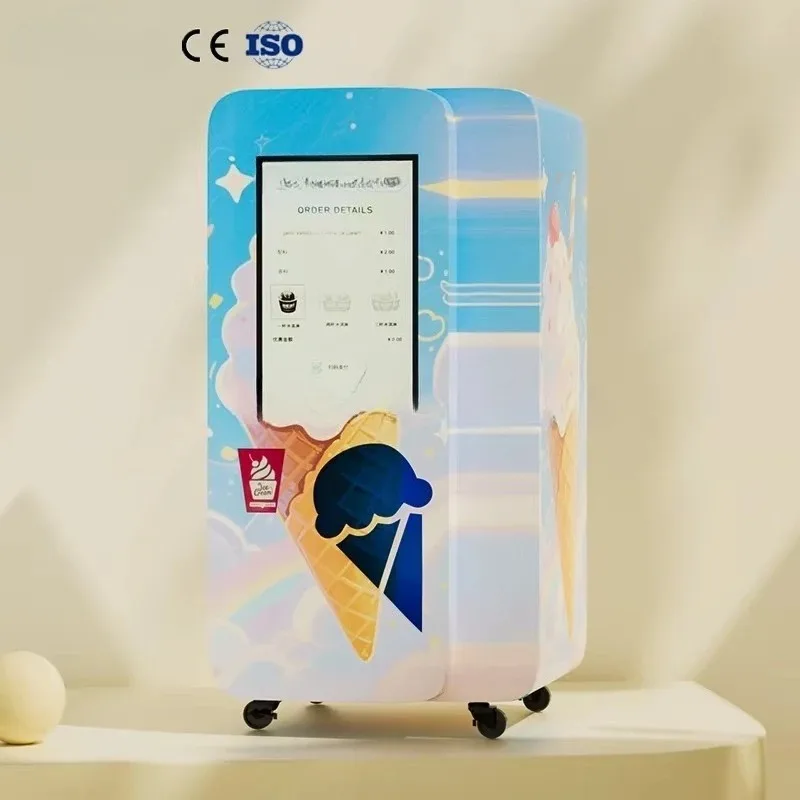 Customize China Vending Machine Ice Cream Automatic Soft Serve Ice Cream Vending Machine Ice Cream Cravings Instantly