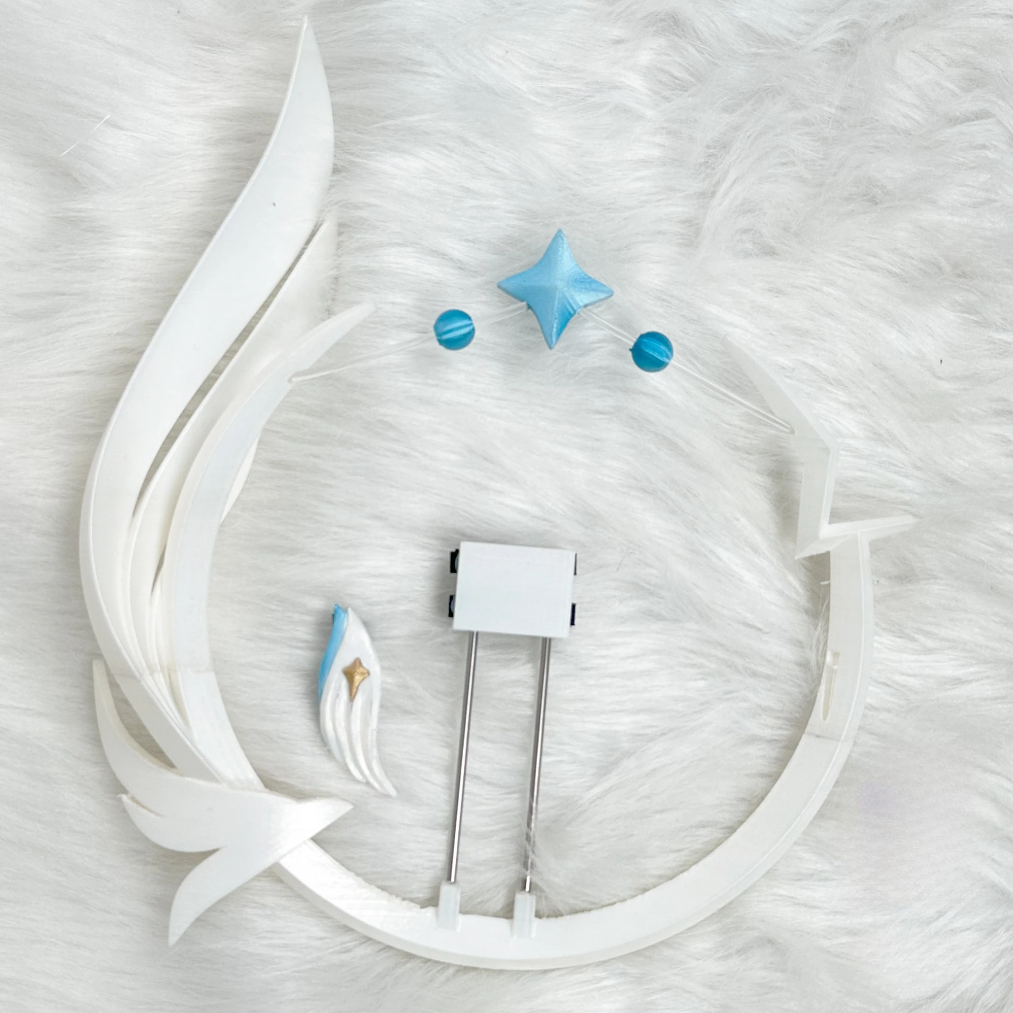 

Аксессуары для косплея Wuthering Waves: головные уборы и реквизит Aemeath, изысканное исполнение, элементы в стиле COS.