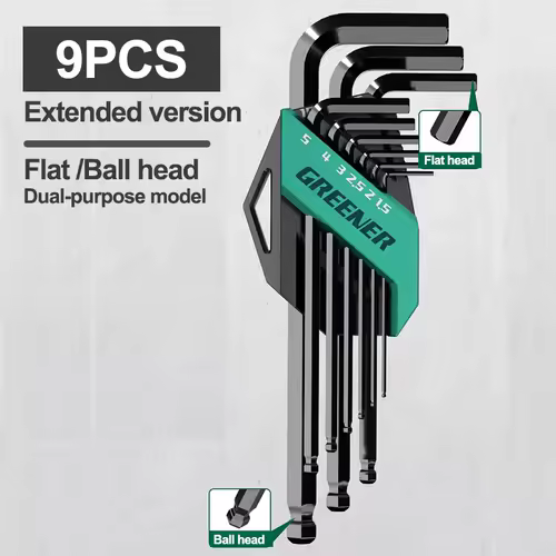 GREENERY Greener Extended Rainbow Wrench Allen Wrench Set Hex Wrench Multifunctional Short Arm Tool Universal Wrench Tool - Image 7
