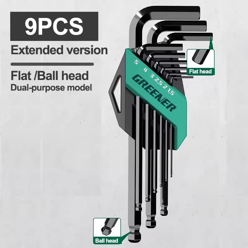 GREENERY Greener Extended Rainbow Wrench Allen Wrench Set Hex Wrench Multifunctional Short Arm Tool Universal Wrench Tool - Image 7