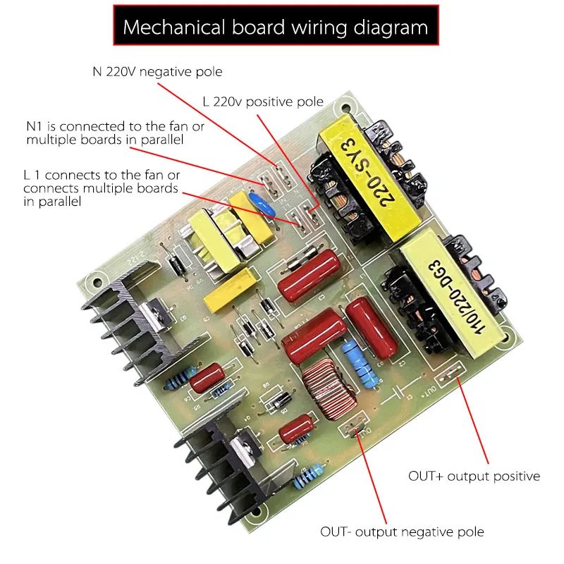 Ultrasonic Cleaning Machine Driver ,  Equipment Circuit  40KHz60/120/180W Mechanical  DigitalDispl