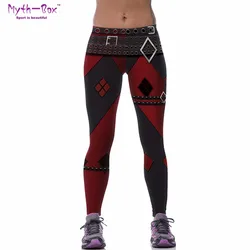 Women Sport Leggings Cosplay Joker Printed Workout Leggings High Waist Sport Pant Slim Running Trousers Gym Fitness Tights Femme