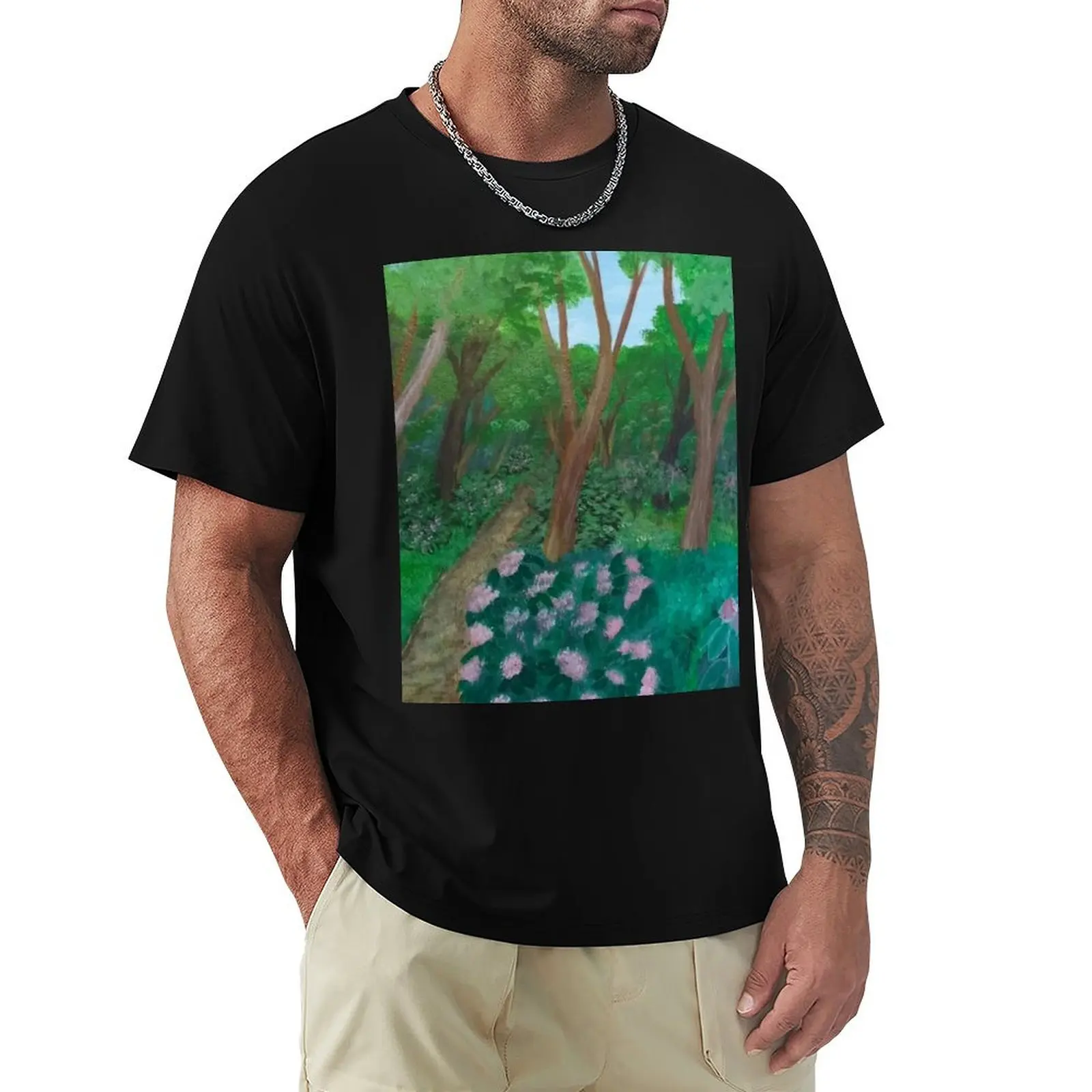 Into The Woods T-Shirt Work Outdoor T-Shirt for Men