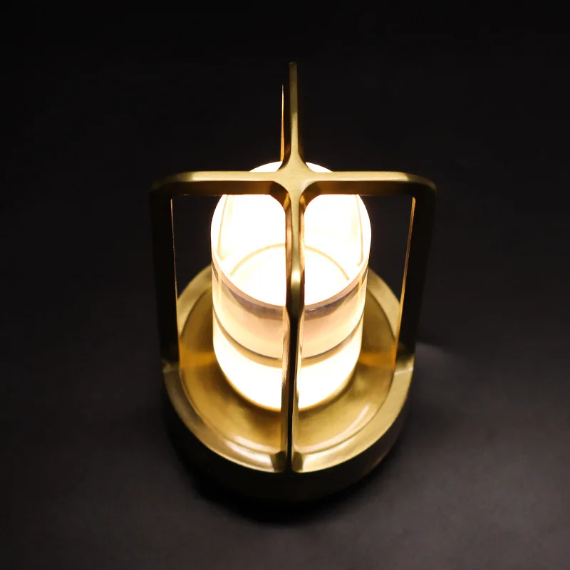 All-Aluminum LED Retro Outdoor Camping Table Lamp Touch Charging Night Light Cross-Border Design for Tent Ornaments Atmosphere