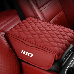 Car Armrest Box Pad Thicken Center Console Arm Rest Protector Cover with Storage Pocket For KIA RIO 2 3 4 5 Xline x line
