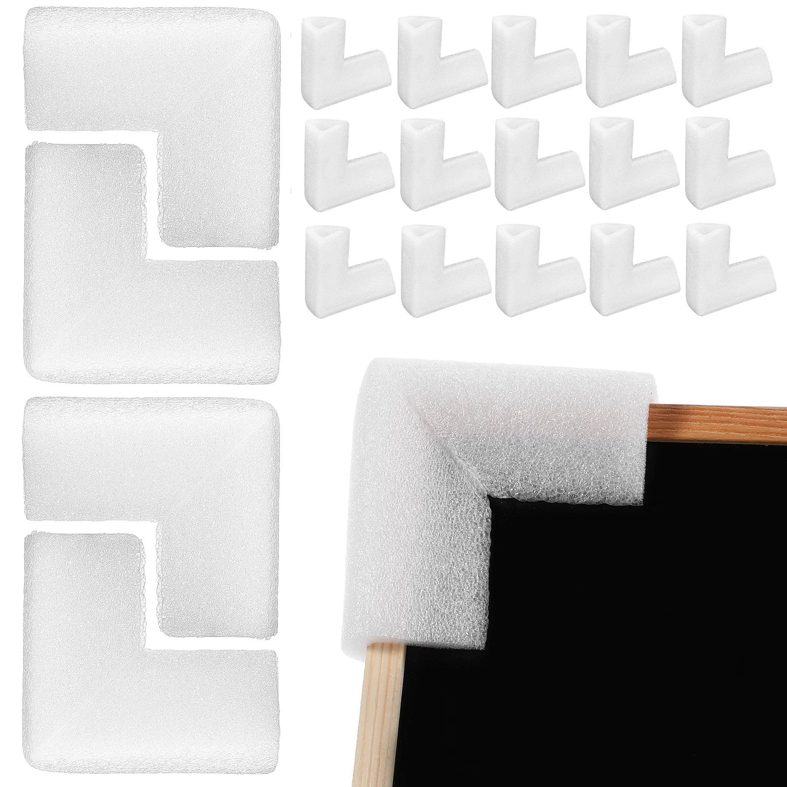 24 Pcs EPE Foam Corner Protectors Box Edge Protector for Shipping Packaging Fragile Goods Triangle Guard Moving