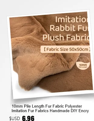 160x50cm Kunstfell-Stoffe Weicher Plüsch 100% Polyester Ca. 8cm Bekleidungs-Nähstoffe Kunstplüsch-Stoffe – Detail 1