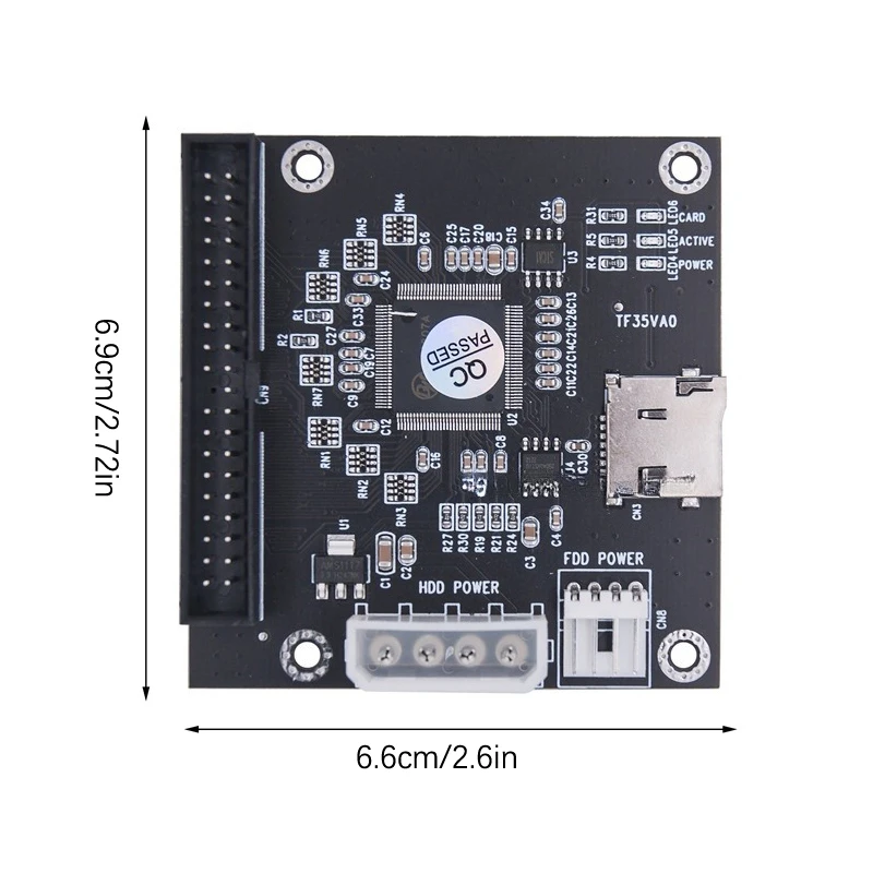 MICRO SD TF ke IDE 40 Pin Disk Drive Adapter Board Riser Card TF ke IDE kartu adaptor untuk Laptop Notebook bagian