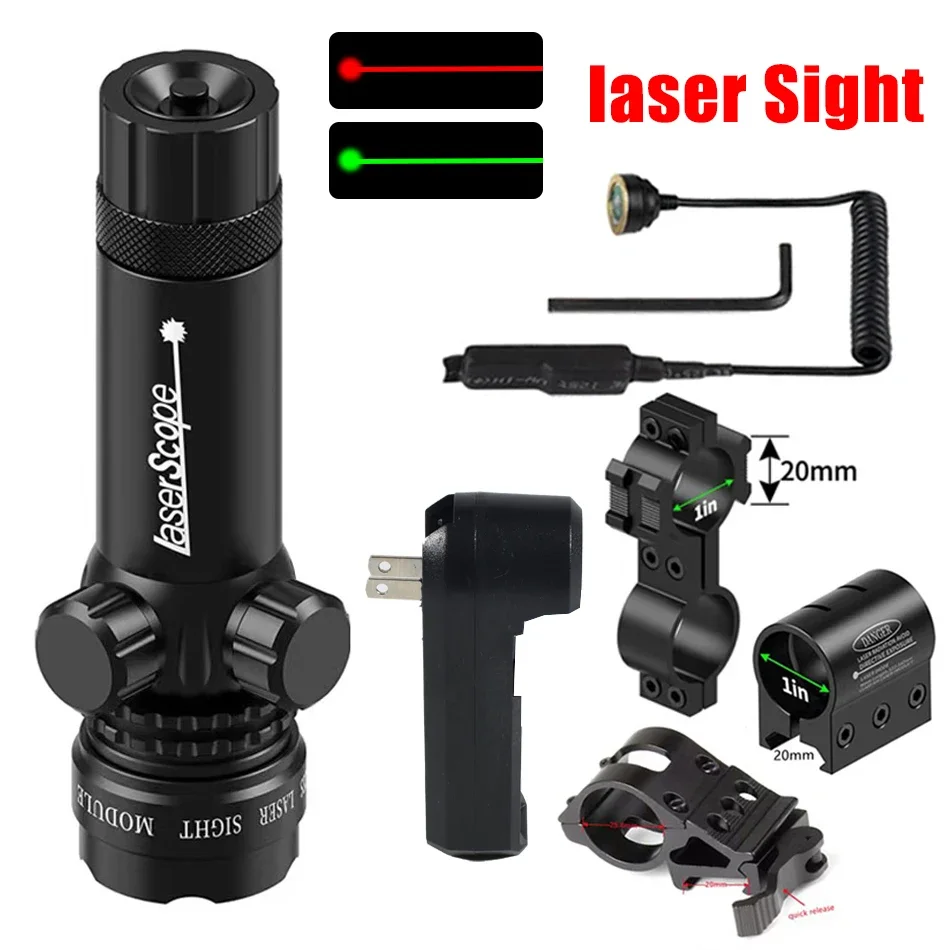 أحمر/أخضر ليزر نقطة البصر قابل للتعديل الادسنس الليزر التكتيكية Riflescope محدد في الهواء الطلق الليزر المعاير الصيد الملحقات