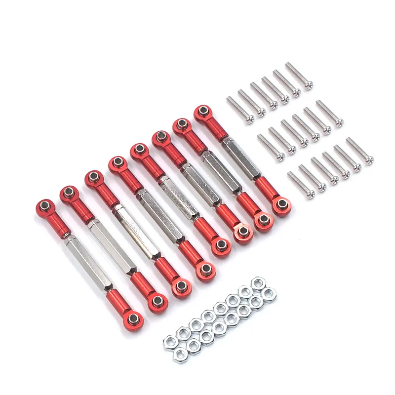 WPL Metal Pull Rod Set WPL 16 Adjustable Metal Steering Link For RC Car Military Truck Pickup Upgrade Parts