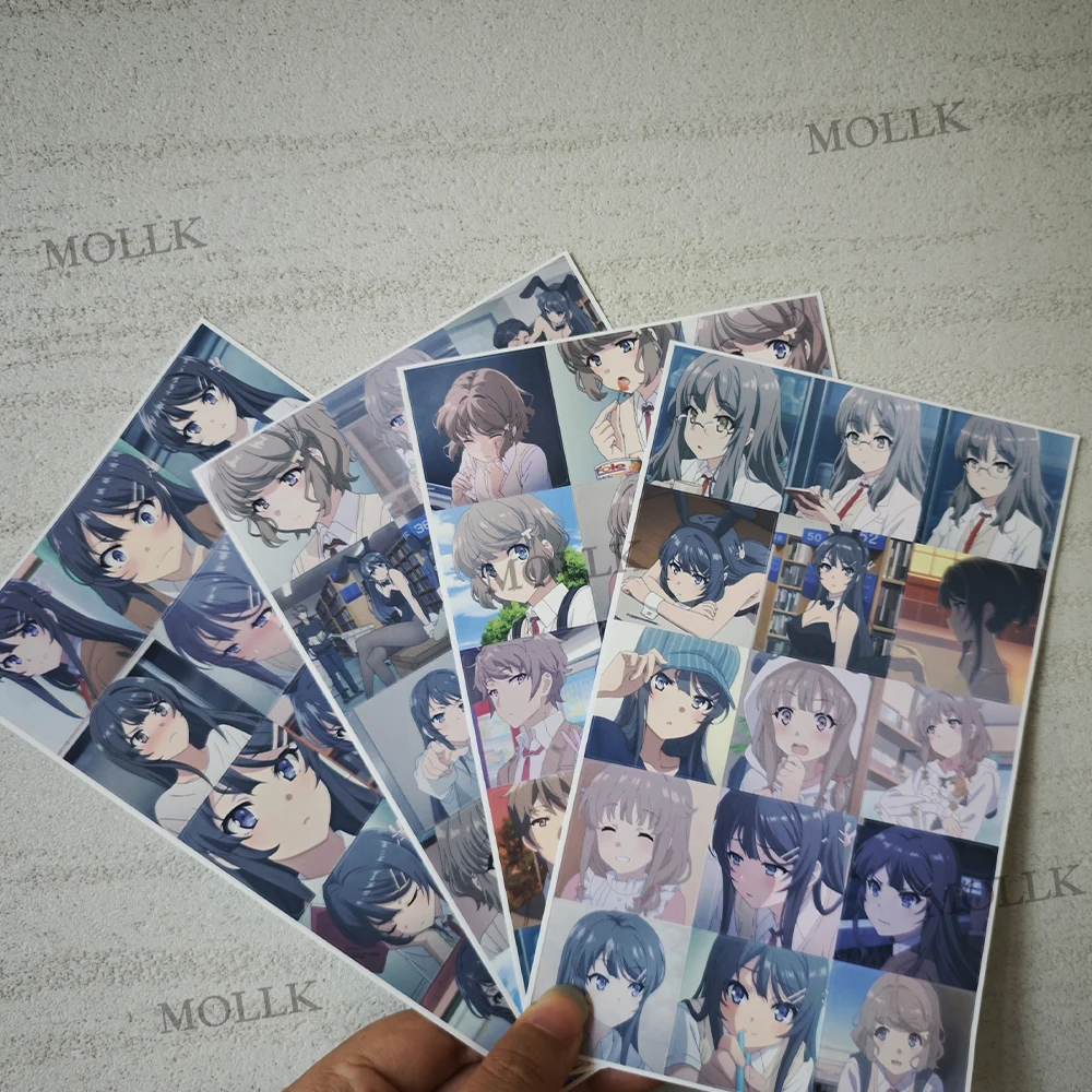 10/30/59 Stück Bunny Girl Senpail Aufkleber Azusagawa Sakuta Mai San Anime Aufkleber Scrapbooking Laptop Telefon süße Mädchen Keade Aufkleber