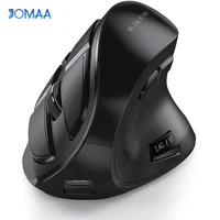 Ratón inalámbrico JOMAA 2,4G, ratón Bluetooth recargable, ratón Vertical ergonómico para Mac, Windows, portátil, tableta, juego