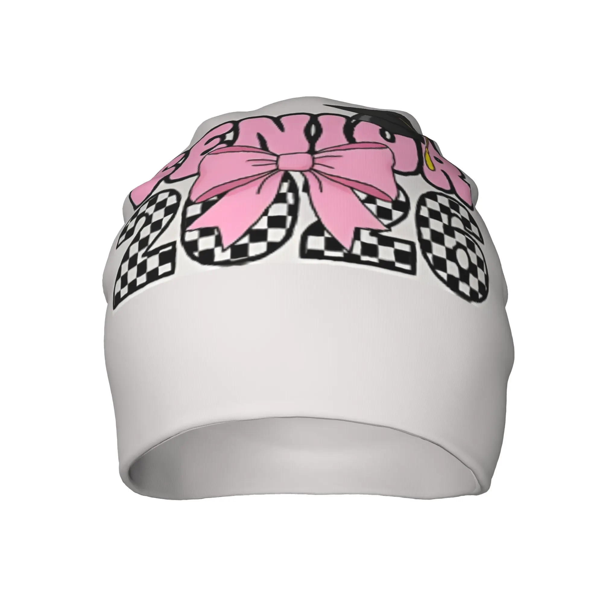 Y2k gorros Graduation in 2026  Senior 2026 Pink Bow Graduation   Preppy Thin Hat Bonnet Hats Men Women's Hip Hop Ski Cap