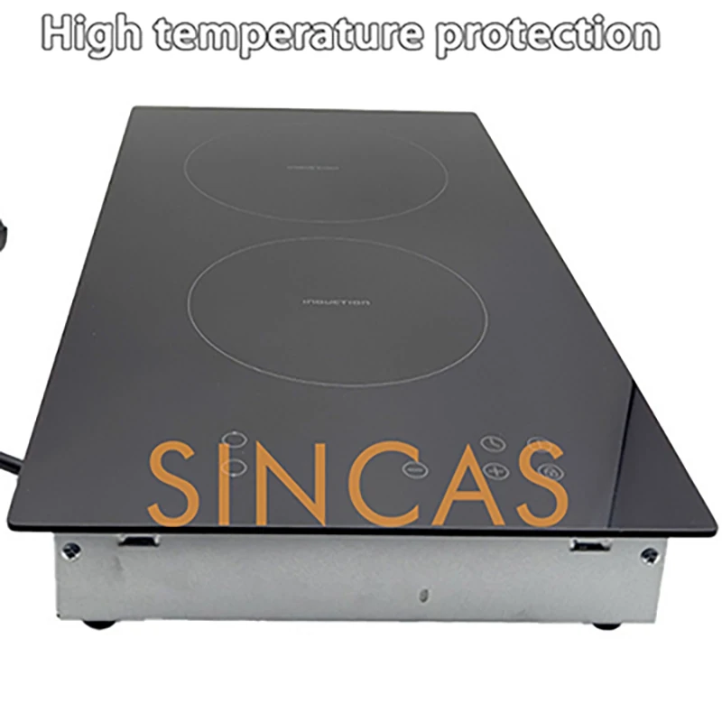 Double-Headed Electric Induction Cooktop Stove Hob Built-in Cooker220V Sensor Touch Control Magnetic Cooker Hot Plate