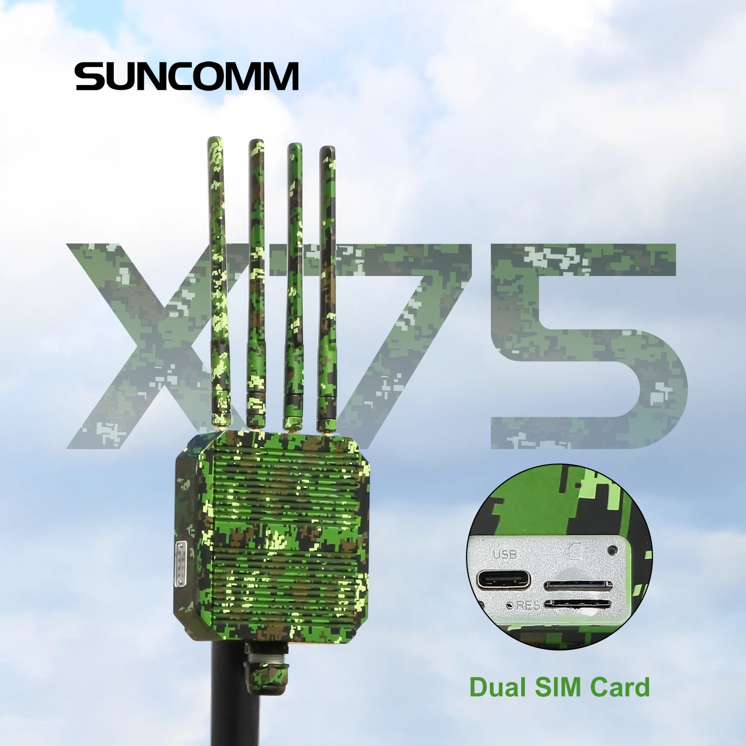 For X75 4G 5G Outdoor Access Point Firewall & VPN Carrier Aggregation High Speed Internet POE Power Supply 2.5G Port OpenwrtAR