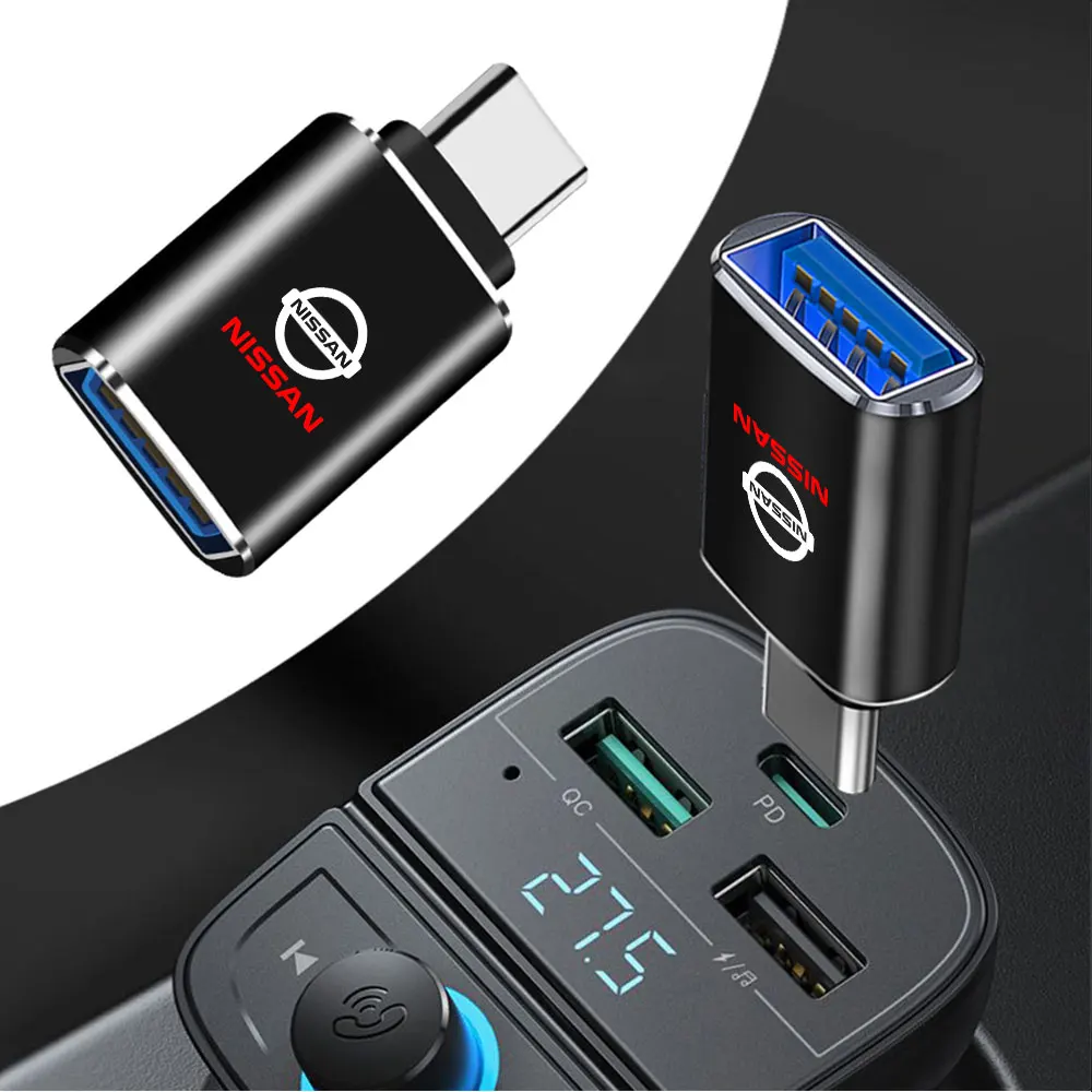 

Car Charger USB Type-C Fast Charging Power Adapter For Nissan Qashqai J10 J11 Juke 2 Micra K12 K14 Leaf X-Trail T32 Sentra